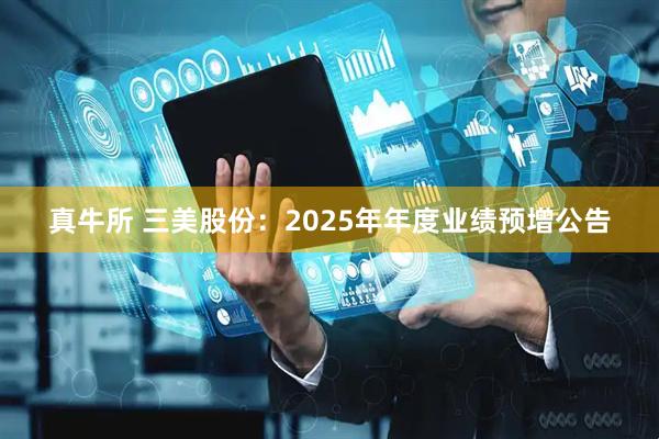 真牛所 三美股份：2025年年度业绩预增公告
